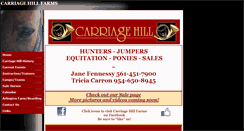 Desktop Screenshot of carriagehillfarms.com