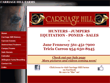 Tablet Screenshot of carriagehillfarms.com